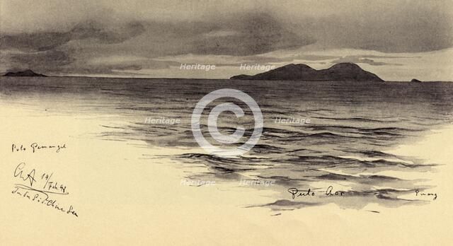 Pemanggil Island, Malaya, 1898. Creator: Christian Wilhelm Allers.