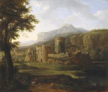Pembroke Castle 1762-1812. Artist: Hendrik Frans de Cort