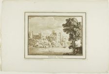 Pembroke Castle, from Twelve Views in Aquatinta from Drawings taken...in South Wales, 1773-75. Creator: Paul Sandby