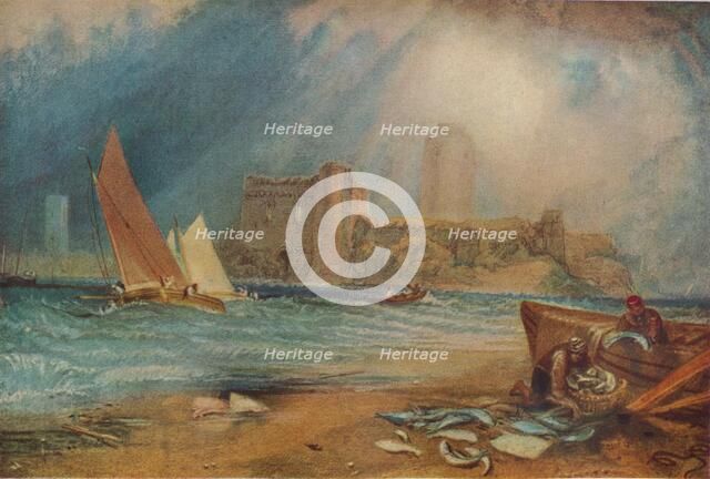 'Pembroke Castle, Wales', c1829. Artist: JMW Turner.