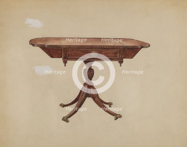 Pembroke Table, 1936. Creator: Florence Choate.