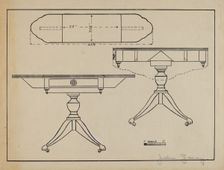 Pembroke Table, 1936. Creator: John Garay