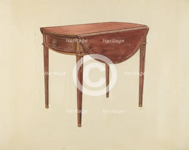 Pembroke Table, c. 1940. Creator: Florence Choate.