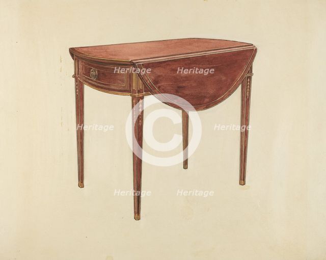Pembroke Table, c. 1940. Creator: Florence Choate.