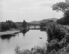 Pemigwasset [sic] River and Holderness bridge, Plymouth, N.H., between 1900 and 1910. Creator: Unknown