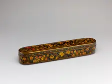 Pen Box with a Europeanizing Landscape, Iran, late 17th-early 18th century. Creator: Haji Muhammad