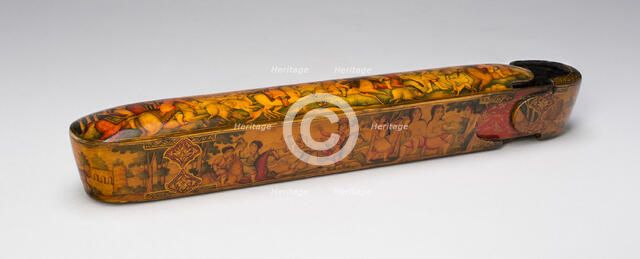 Pen box, Qajar dynasty (1796-1925), 19th century. Creator: Unknown.