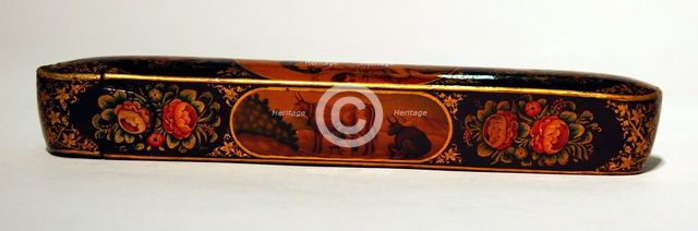 Pen Box (Qalamdan), Qajar dynasty (1796-1925), 19th century. Creator: Unknown.