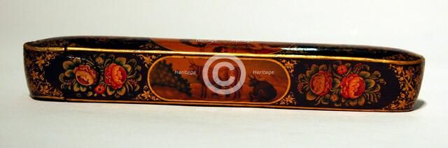 Pen Box (Qalamdan), Qajar dynasty (1796-1925), 19th century. Creator: Unknown.