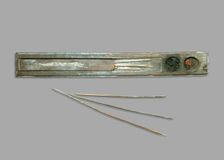 Pen case or scribal palette with reed pens, Middle Kingdom (c1975 BC-c1640 BC)
