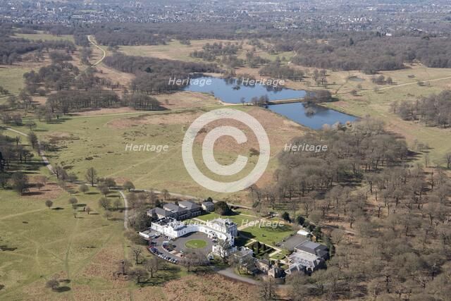 Pen Ponds and White Lodge, Richmond Park, Richmond upon Thames, London, 2018. Creator: Historic England Staff Photographer.