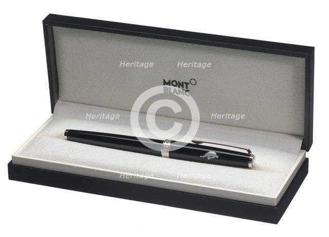 Pen used by Michele A. Roberts to sign NBPA's 2017 agreement with the NBA, January 19, 2017. Creator: Montblanc.