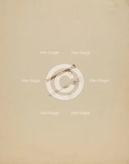 Pencil Charm, c. 1936. Creator: Vincent Burzy.