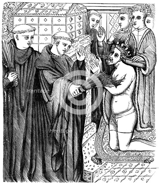 Penance of Henry before the shrine of Thomas a Becket. Artist: Unknown