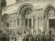 Penance of Raymond VI., Count of Toulouse (c1209), 1890. Creator: Unknown