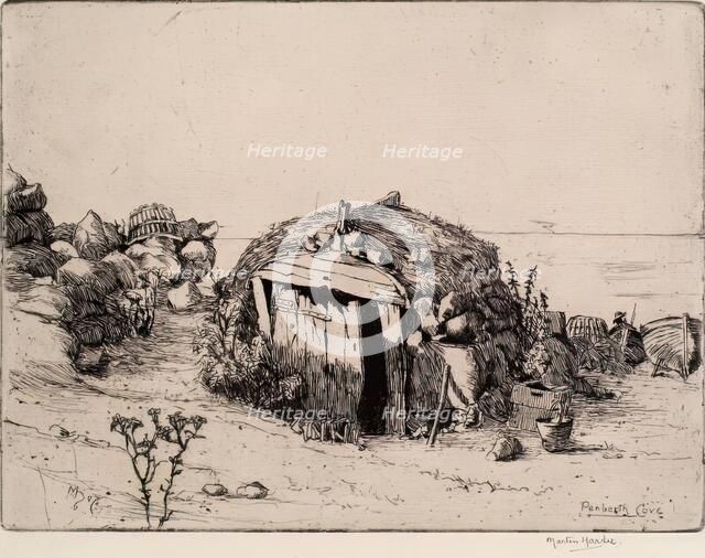 Penberth Cove, 1907. Creator: Martin Hardie.