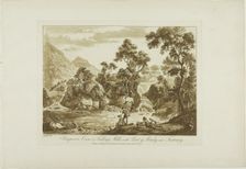 Pengnern Corn and Fulling Mills, with Pont y Pandy, Near Festiniog, 1776. Creator: Paul Sandby