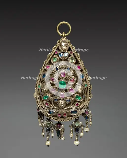 Pendant, 1800s. Creator: Unknown.