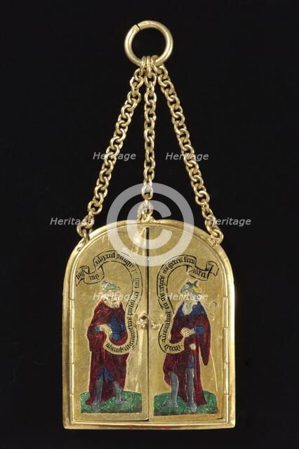 Pendant Triptych with an Onyx Cameo of the Nativity, c. 1460-1500; cameo: c. 1250-1300. Creator: Unknown.