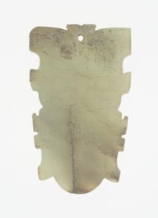 Pendant with Monster Mask, Shang period, 13th-11th century B.C. Creator: Unknown