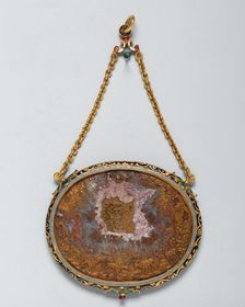 Pendant with a Cameo of Orpheus Charming the Animals, Europe, c. 1550-c. 1600 (cameo). Creator: Unknown