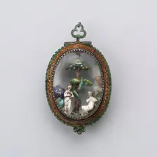Pendant with Adam and Eve, Vienna, 18th/19th century. Creator: Unknown