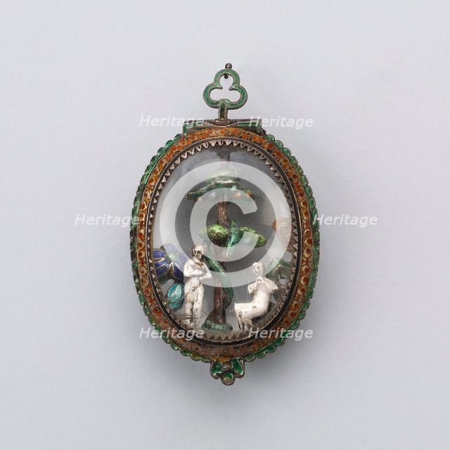 Pendant with Adam and Eve, Vienna, 18th/19th century. Creator: Unknown.
