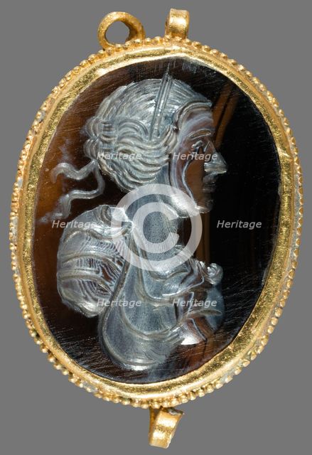 Pendant with an Intaglio of the Head of a Woman, Europe, 16th century. Creator: Unknown.