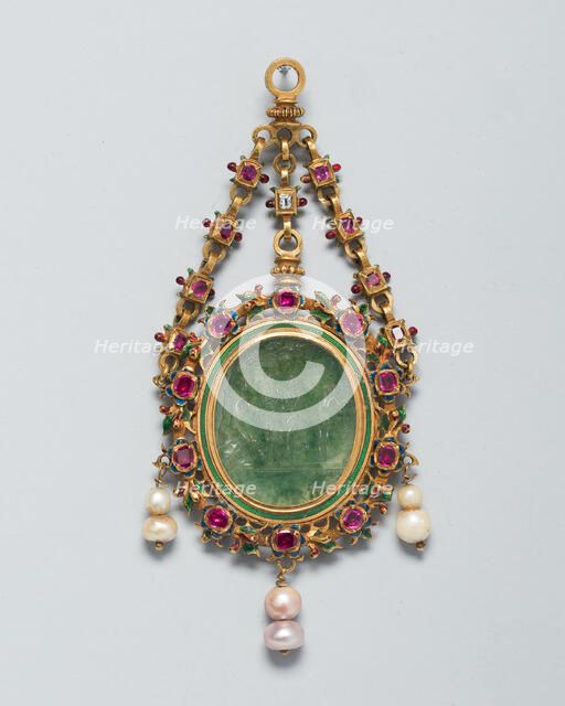 Pendant with an Intaglio of the Judgment of Paris, Europe, 16th century. Creator: Unknown.