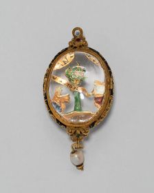 Pendant with Christ Appearing to Saint Mary Magdalene, Europe, c. 1575-c. 1625. Creator: Unknown