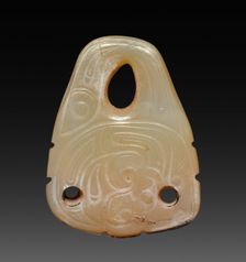 Pendant with Coiled Dragon and Fish, 10th-9th Century BC. Creator: Unknown