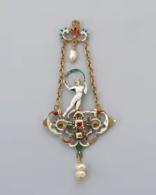 Pendant with Figure of Fortune, Vienna, late 19th century. Creator: Unknown