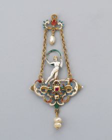 Pendant with Figure of Fortune, Vienna, late 19th century. Creator: Unknown