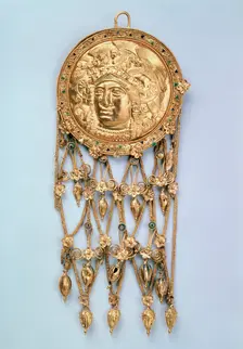Pendant with Head of Athena Parthenos early 4th century BC