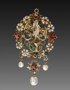 Pendant with Pelican, c. 1600. Creator: Unknown