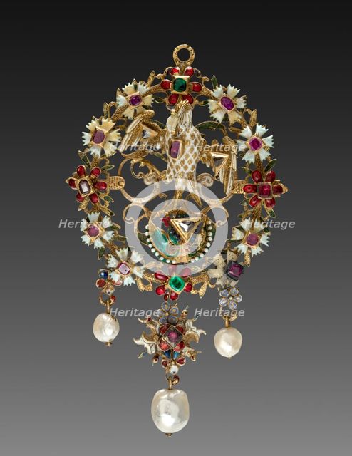 Pendant with Pelican, c. 1600. Creator: Unknown.