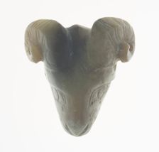 Pendant with Ram Head, Shang or Western Zhou period, 13th/11th century B.C. Creator: Unknown