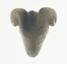Pendant with Ram Head, Shang or Western Zhou period, 13th/11th century B.C. Creator: Unknown