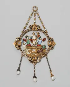 Pendant with Resurrection, Europe, northern, 1850/1900. Creator: Unknown