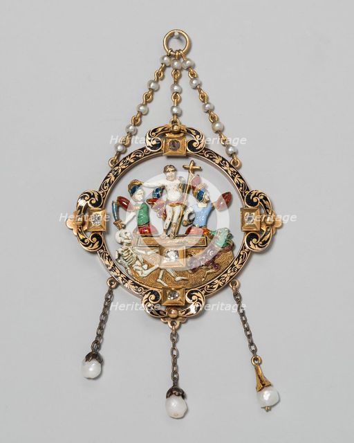 Pendant with Resurrection, Europe, northern, 1850/1900. Creator: Unknown.