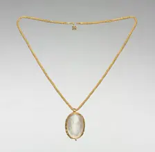Pendant with Reverse Intaglio of the Anastasis, late 500s. Creator: Unknown