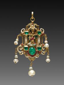 Pendant with Saint John the Evangelist (reverse), late 1500s. Creator: Unknown