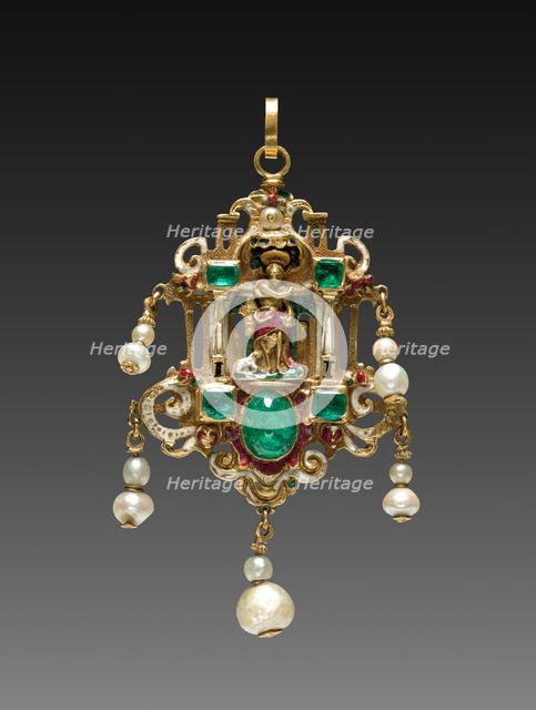 Pendant with Saint John the Evangelist (reverse), late 1500s. Creator: Unknown.