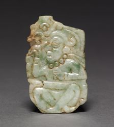 Pendant with Scribe Figure, c. 700-1000. Creator: Unknown