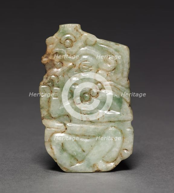 Pendant with Scribe Figure, c. 700-1000. Creator: Unknown.