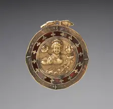 Pendant with Shri, c. 100s. Creator: Unknown