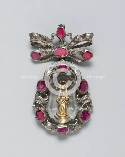 Pendant with the Virgin, Spain, c. 1650-c. 1700. Creator: Unknown.