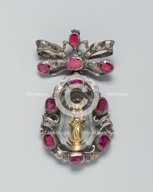 Pendant with the Virgin, Spain, c. 1650-c. 1700. Creator: Unknown.
