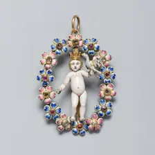 Pendant with the Christ Child, Spain, c. 1650. Creator: Unknown