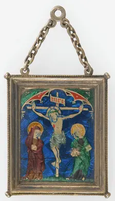 Pendant with the Crucifixion, French (?), 14th century. Creator: Unknown